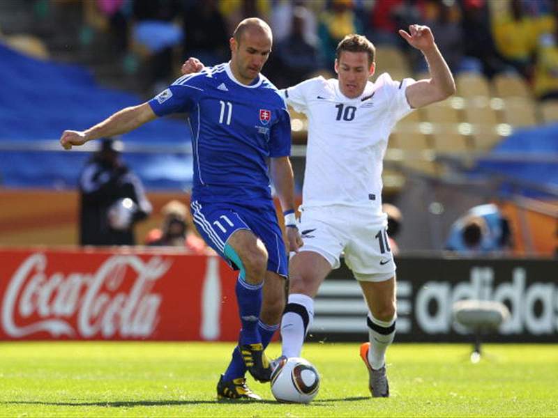 World Cup 2010 New Zealand 1 1 Slovakia Winston Reid Secures First Ever Tournament Point For All Whites With Last Minute Equaliser Goal Com