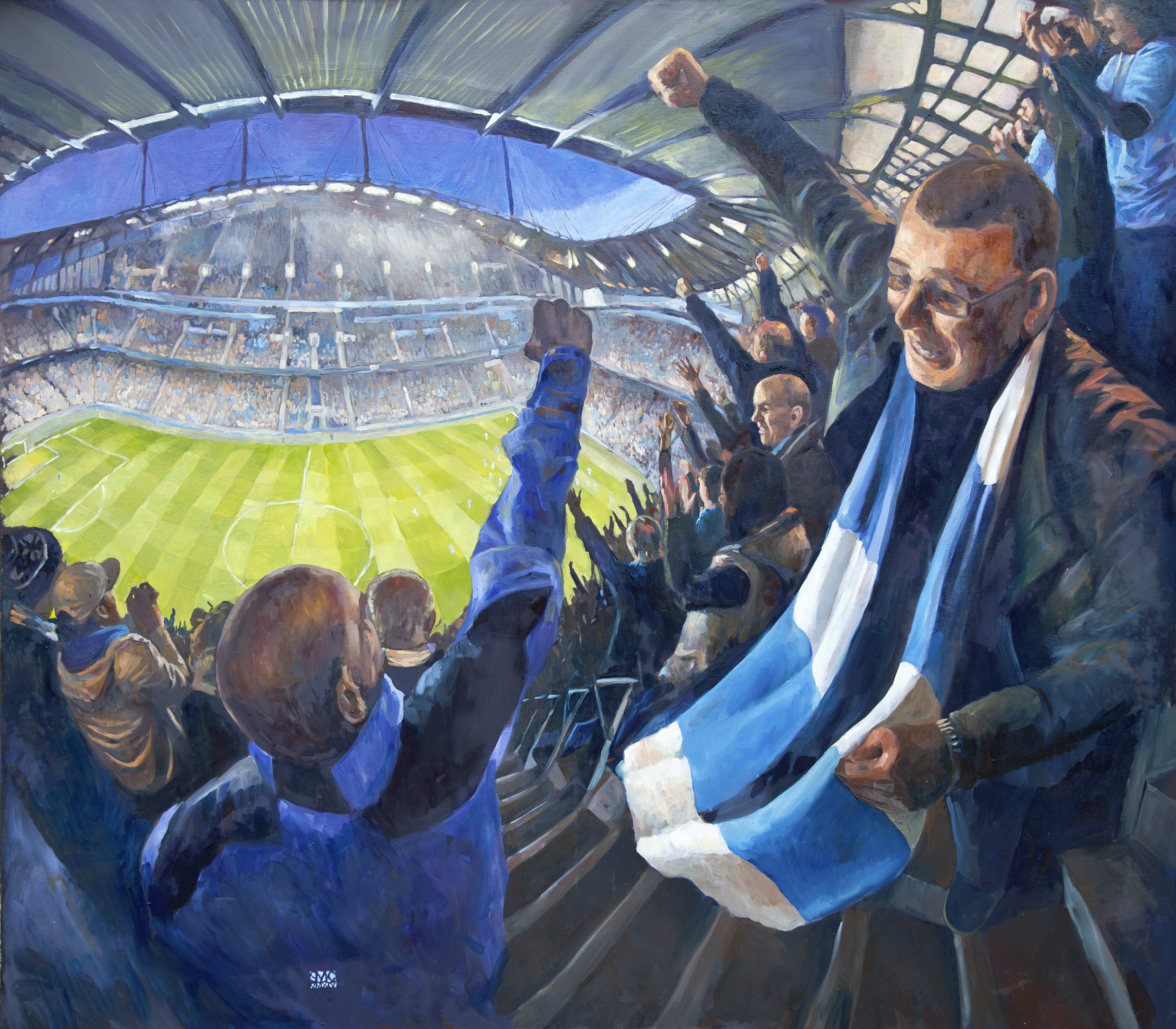 Revealed The Painting Manchester City Bought As Pellegrini S Goodbye Present Goal Com