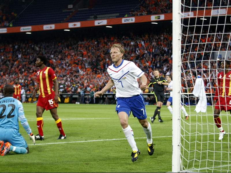 Finished World Cup 2010 Netherlands Attacker Dirk Kuyt Full Of